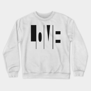 LOVE Negative Space Art Crewneck Sweatshirt